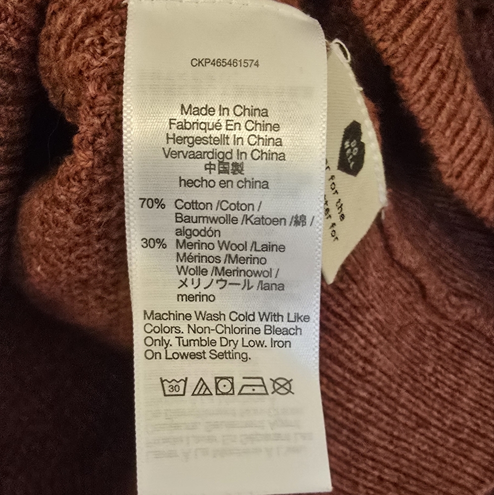 Madewell Cotton/ Wool Sweater Sleeve Detail - Picture 4 of 5